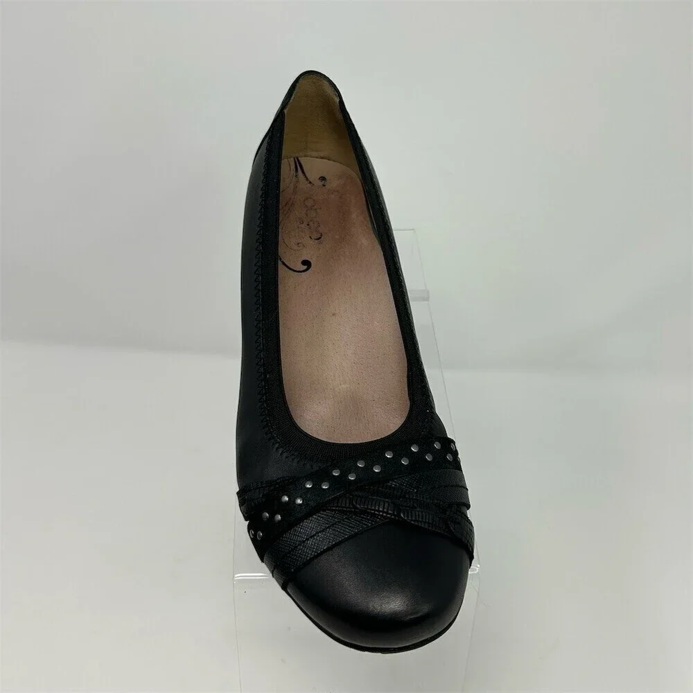 ABEO Nellie B.I.O. System Nellie Women's Wedge Pumps Black Studded Size 8M